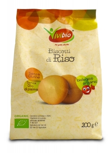 VIVIBIO BISCOTTI DI RISO SENZA GLUTINE BIO 200g