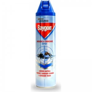 BAYGON MOSCHE E ZANZARE  fragranza piacevole  SPRAY 400 ml