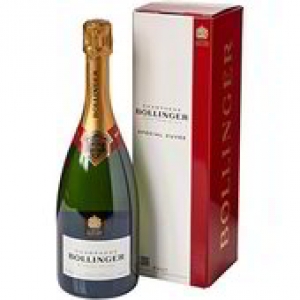 Bollinger Special Cuvee Champagne Empty Bottle 750ml With Cork Foil & Cap